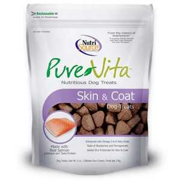 6 oz. Nutrisource Pure Vita Skin & Coat Dog Treats - Health/First Aid